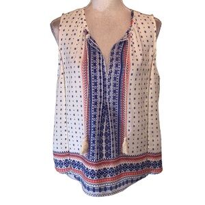 Collective Concepts petite boho sleeveless blouse shirt